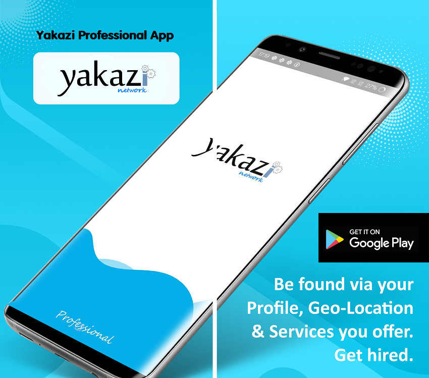 Yakazi Professional App on PlayStore